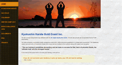 Desktop Screenshot of kyokushinkarategoldcoast.com.au